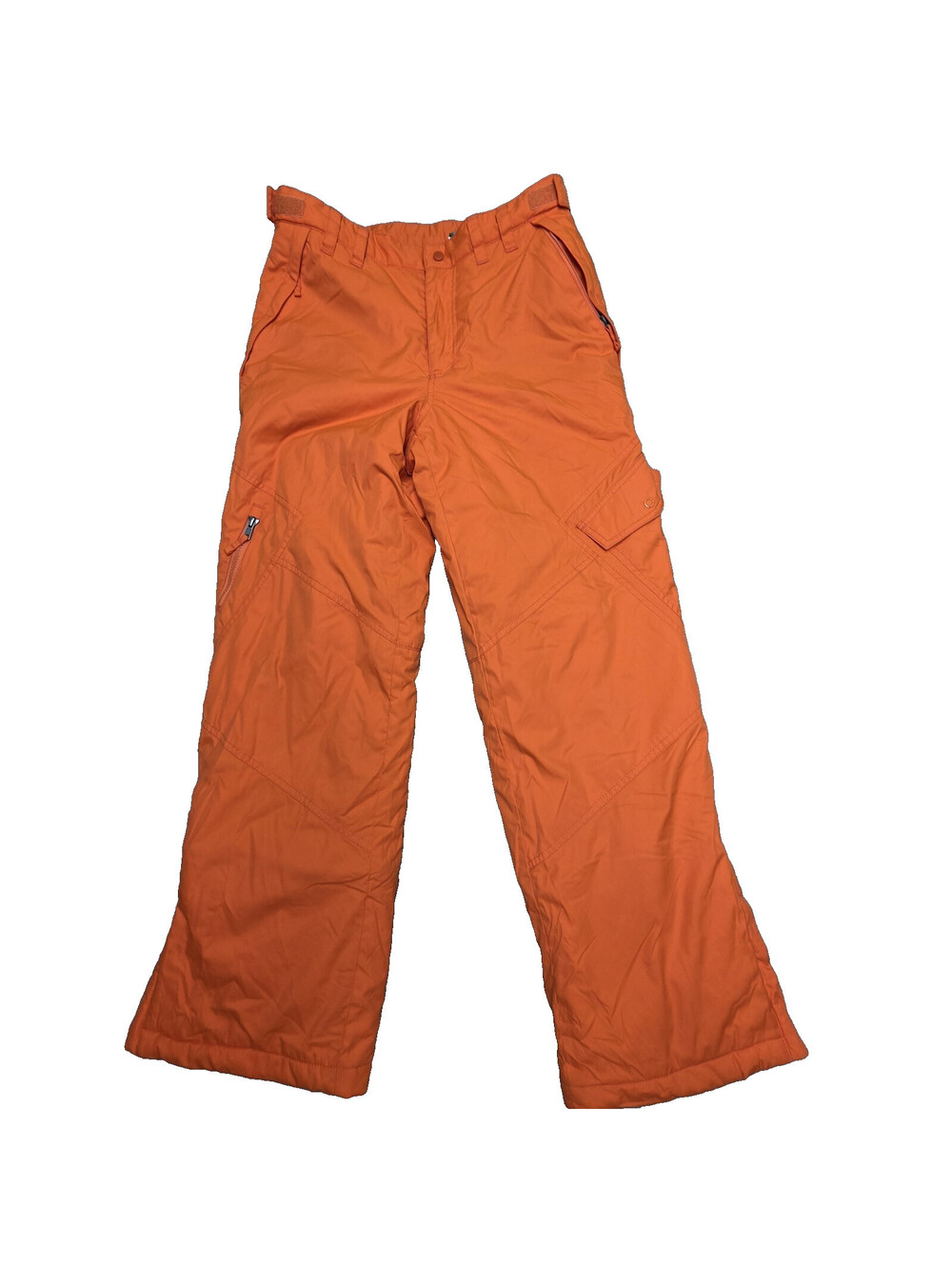 L.L.Bean Girls 14 Thinsulate Insulated Orange Snow Pants Ski Winter